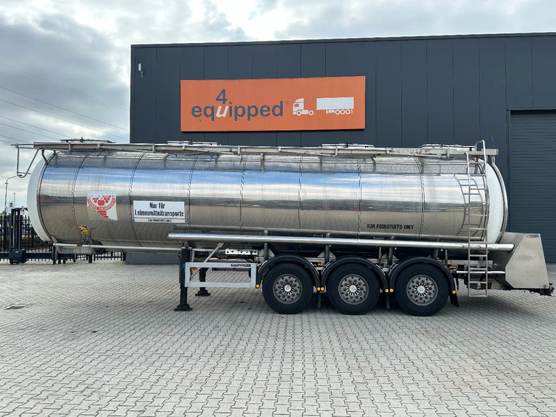 Feldbinder LEVENSMIDDELEN / FOOD / LEBENSMITTEL / 33.500L / 3-COMP / POMP / NL-trailer / APK: 10-2026, 10x beschikbaar - Полуприколка цистерна: слика 2 Feldbinder LEVENSMIDDELEN / FOOD / LEBENSMITTEL / 33.500L / 3-COMP / POMP / NL-trailer / APK: 10-2026, 10x beschikbaar - Полуприколка цистерна: слика 2