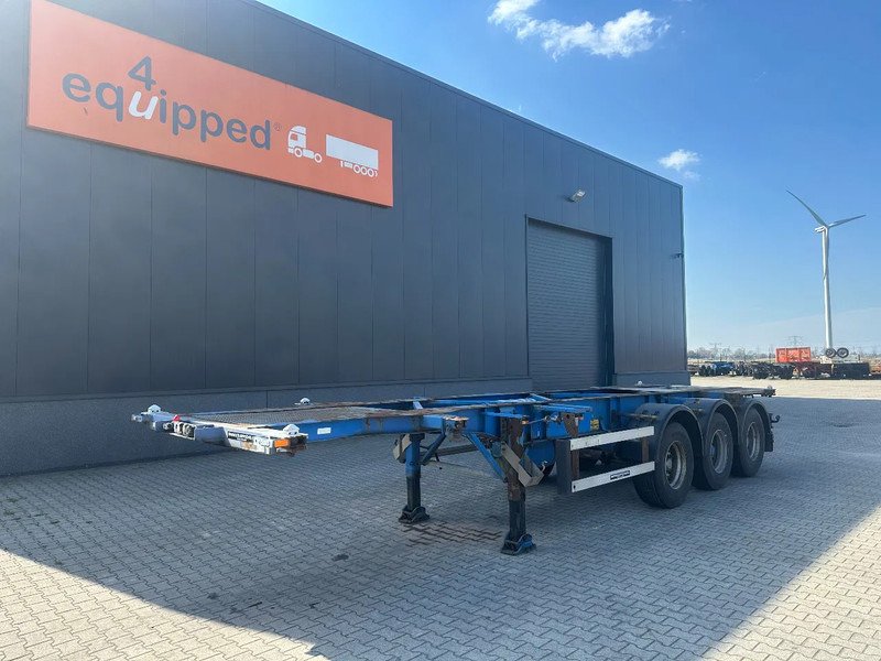 Groenewegen 20FT/30FT, ADR (EX/II, EX/III, FL, OX, AT), drum, NL-Chassis - Транспортер на контејнер/ Полуприколка со променливо тело: слика 1 Groenewegen 20FT/30FT, ADR (EX/II, EX/III, FL, OX, AT), drum, NL-Chassis - Транспортер на контејнер/ Полуприколка со променливо тело: слика 1