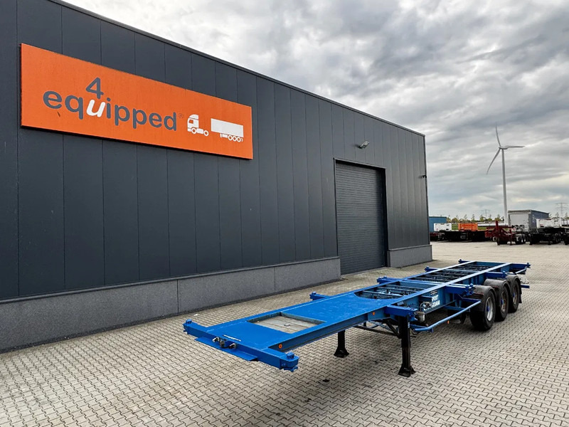 Groenewegen 40FT-chassis / liftaxle / drumbrakes / NL-Chassis - Транспортер на контејнер/ Полуприколка со променливо тело: слика 1 Groenewegen 40FT-chassis / liftaxle / drumbrakes / NL-Chassis - Транспортер на контејнер/ Полуприколка со променливо тело: слика 1