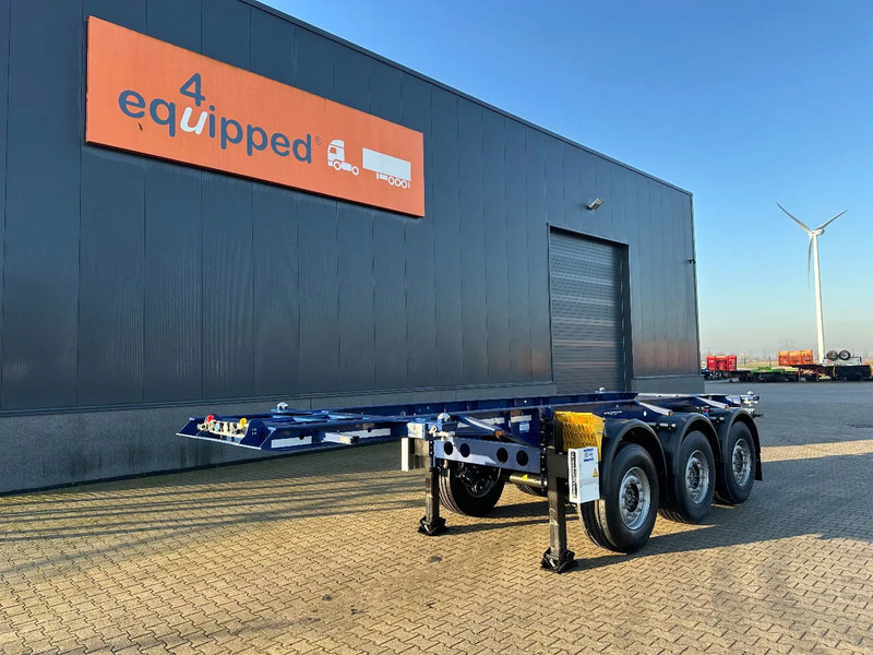 Krone NEW / DIRECT AVAILABLE 20FT ADR-CHASSIS, DISCBRAKES, LIFTAXLE, 2x available - Транспортер на контејнер/ Полуприколка со променливо тело: слика 1 Krone NEW / DIRECT AVAILABLE 20FT ADR-CHASSIS, DISCBRAKES, LIFTAXLE, 2x available - Транспортер на контејнер/ Полуприколка со променливо тело: слика 1