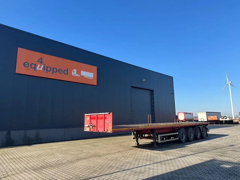 MOL 62 tons Ballast trailer, 4 axles, 2 steering axles, Belgium- trailer, very good tyres - Полуприколка платформа: слика 1 MOL 62 tons Ballast trailer, 4 axles, 2 steering axles, Belgium- trailer, very good tyres - Полуприколка платформа: слика 1