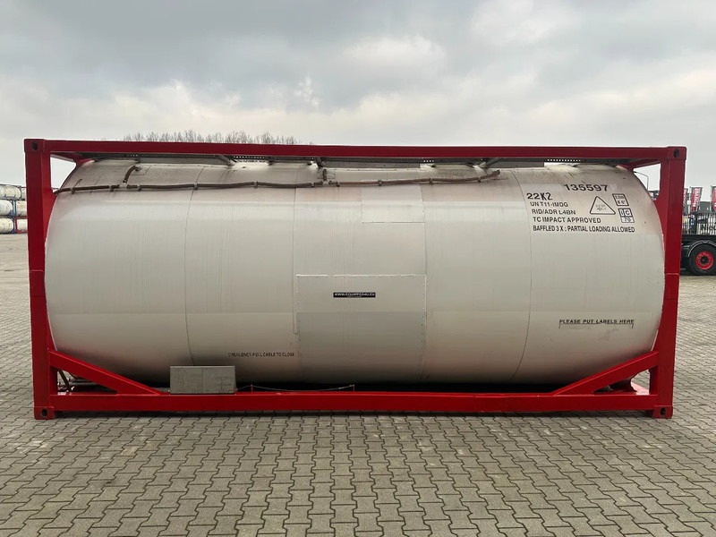 SINGAMAS 20FT ISO, 26.000L/1-COMP/3 BAFFELS/3 manholes, 5Y: 08-2027, L4BN, T11 - Резервоар за складирање: слика 3 SINGAMAS 20FT ISO, 26.000L/1-COMP/3 BAFFELS/3 manholes, 5Y: 08-2027, L4BN, T11 - Резервоар за складирање: слика 3