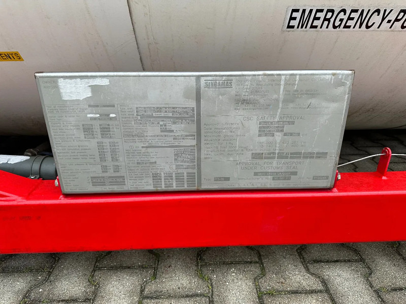 Резервоар за складирање за транспорт на гориво SINGAMAS 20FT ISO, 26.000L/1-COMP/3 BAFFELS/3 manholes, 5Y inspection: 06/2027: слика 12