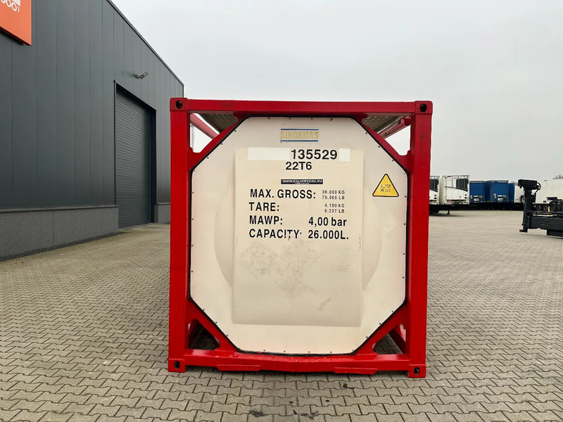 SINGAMAS 20FT ISO, 26.000L/1-COMP/3 BAFFELS/3 manholes, 5Y inspection: 06/2027 - Резервоар за складирање: слика 5 SINGAMAS 20FT ISO, 26.000L/1-COMP/3 BAFFELS/3 manholes, 5Y inspection: 06/2027 - Резервоар за складирање: слика 5