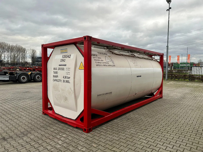 SINGAMAS 20FT ISO, 26.000L/1-COMP/3 BAFFELS/3 manholes, 5Y inspection: 06/2027 - Резервоар за складирање: слика 4 SINGAMAS 20FT ISO, 26.000L/1-COMP/3 BAFFELS/3 manholes, 5Y inspection: 06/2027 - Резервоар за складирање: слика 4