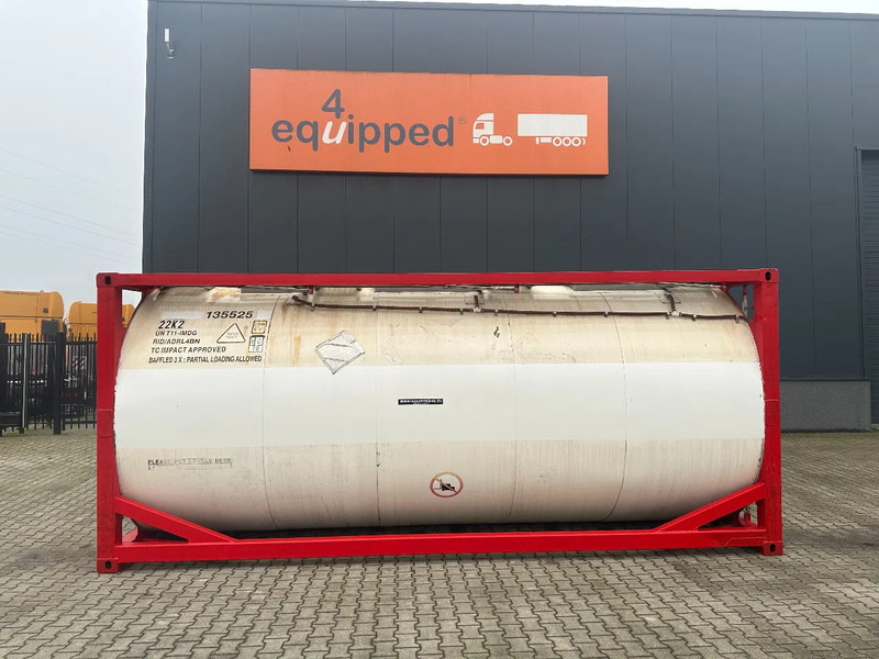 SINGAMAS 20FT ISO, 26.000L/1-COMP/3 BAFFELS/3 manholes, 5Y inspection: 06/2027 - Резервоар за складирање: слика 2 SINGAMAS 20FT ISO, 26.000L/1-COMP/3 BAFFELS/3 manholes, 5Y inspection: 06/2027 - Резервоар за складирање: слика 2