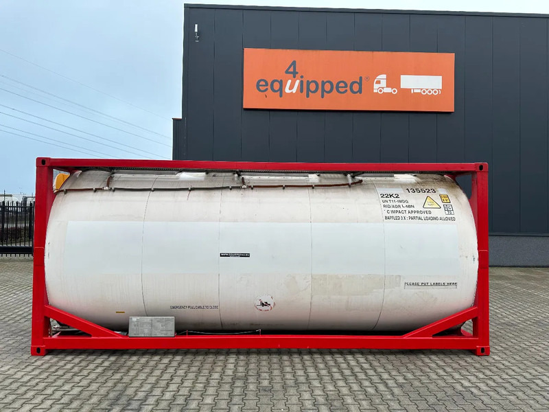 SINGAMAS 20FT ISO, 26.000L/1-COMP/3 BAFFELS/3 manholes, 5Y inspection: 06/2027 - Резервоар за складирање: слика 2 SINGAMAS 20FT ISO, 26.000L/1-COMP/3 BAFFELS/3 manholes, 5Y inspection: 06/2027 - Резервоар за складирање: слика 2