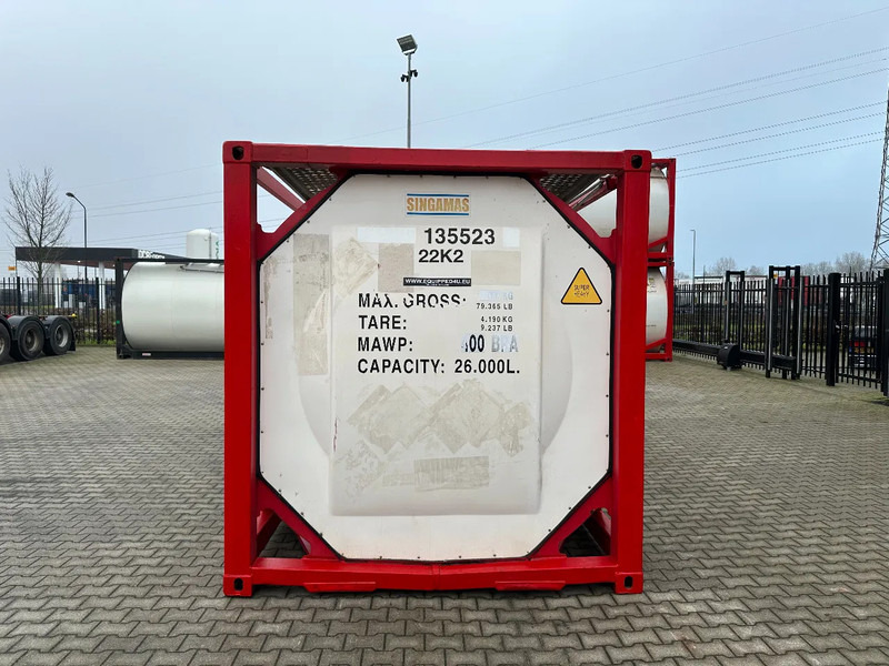SINGAMAS 20FT ISO, 26.000L/1-COMP/3 BAFFELS/3 manholes, 5Y inspection: 06/2027 - Резервоар за складирање: слика 5 SINGAMAS 20FT ISO, 26.000L/1-COMP/3 BAFFELS/3 manholes, 5Y inspection: 06/2027 - Резервоар за складирање: слика 5