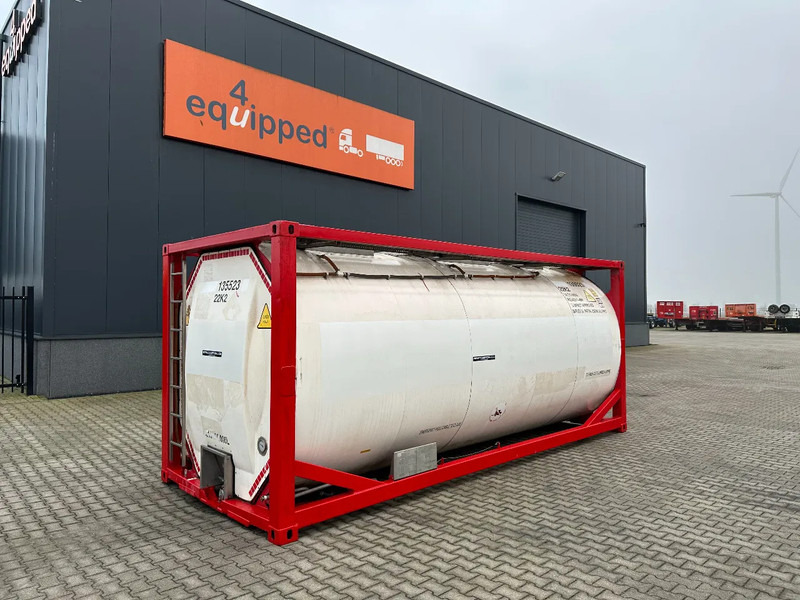 SINGAMAS 20FT ISO, 26.000L/1-COMP/3 BAFFELS/3 manholes, 5Y inspection: 06/2027 - Резервоар за складирање: слика 1 SINGAMAS 20FT ISO, 26.000L/1-COMP/3 BAFFELS/3 manholes, 5Y inspection: 06/2027 - Резервоар за складирање: слика 1
