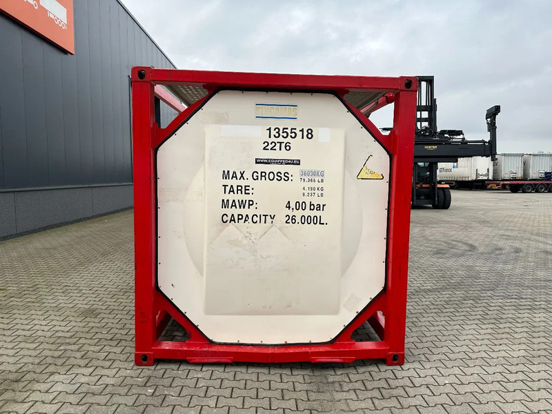 SINGAMAS 20FT ISO, 26.000L/1-COMP/3 BAFFELS/3 manholes, 5Y inspection: 06/2027 - Резервоар за складирање: слика 5 SINGAMAS 20FT ISO, 26.000L/1-COMP/3 BAFFELS/3 manholes, 5Y inspection: 06/2027 - Резервоар за складирање: слика 5
