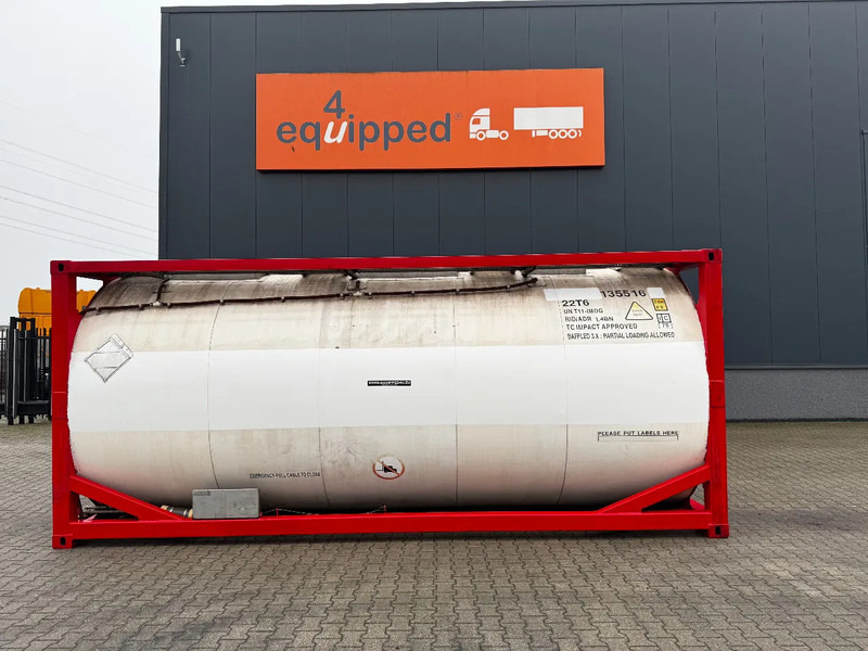 SINGAMAS 20FT ISO, 26.000L/1-COMP/3 BAFFELS/3 manholes, 5Y inspection: 07/2027 - Резервоар за складирање: слика 2 SINGAMAS 20FT ISO, 26.000L/1-COMP/3 BAFFELS/3 manholes, 5Y inspection: 07/2027 - Резервоар за складирање: слика 2