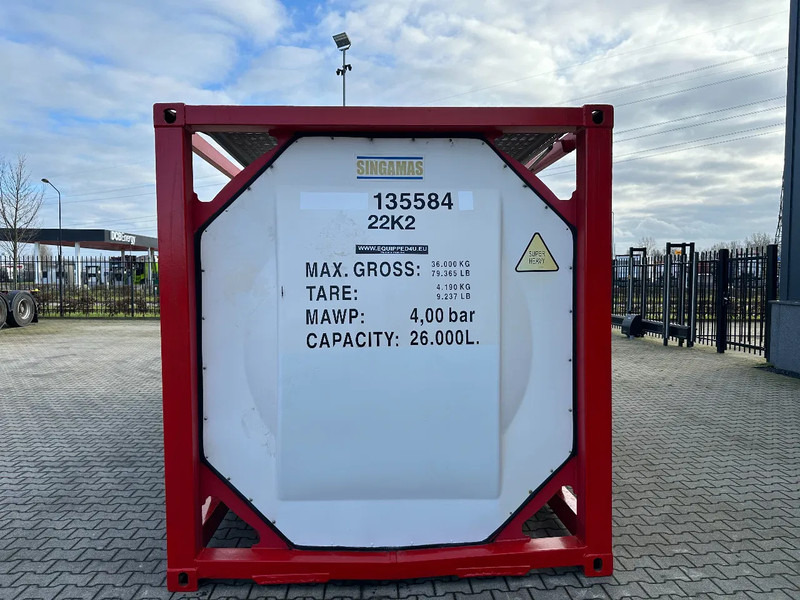 SINGAMAS 20FT ISO, 26.000L/1-COMP/3 BAFFELS/3 manholes, ADR inspectio valid till: 07/2025 - Резервоар за складирање: слика 5 SINGAMAS 20FT ISO, 26.000L/1-COMP/3 BAFFELS/3 manholes, ADR inspectio valid till: 07/2025 - Резервоар за складирање: слика 5
