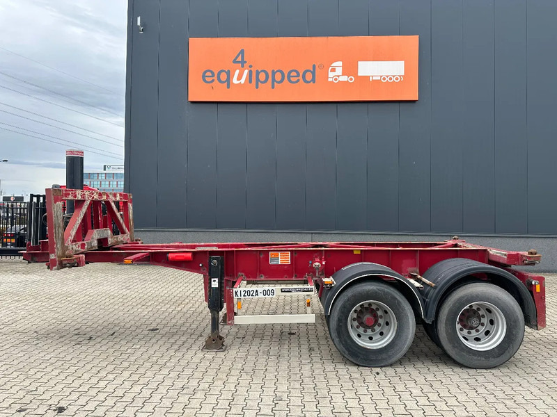 Van Hool 2 AXLE 20FT TIPPING-CHASSIS, TWIN-TIRES, BPW + DRUM, ALCOA - Транспортер на контејнер/ Полуприколка со променливо тело: слика 2 Van Hool 2 AXLE 20FT TIPPING-CHASSIS, TWIN-TIRES, BPW + DRUM, ALCOA - Транспортер на контејнер/ Полуприколка со променливо тело: слика 2