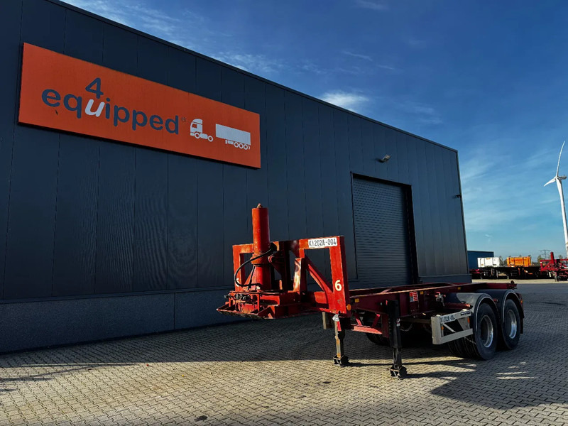 Van Hool 2 AXLE 20FT TIPPING-CHASSIS, TWIN-TIRES, BPW + DRUM, ALCOA - Транспортер на контејнер/ Полуприколка со променливо тело: слика 1 Van Hool 2 AXLE 20FT TIPPING-CHASSIS, TWIN-TIRES, BPW + DRUM, ALCOA - Транспортер на контејнер/ Полуприколка со променливо тело: слика 1