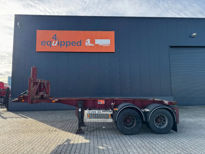 Van Hool 2 AXLE 20FT TIPPING-CHASSIS, TWIN-TIRES, BPW + DRUM, ALCOA, MOT 7/2026 - Транспортер на контејнер/ Полуприколка со променливо тело: слика 3 Van Hool 2 AXLE 20FT TIPPING-CHASSIS, TWIN-TIRES, BPW + DRUM, ALCOA, MOT 7/2026 - Транспортер на контејнер/ Полуприколка со променливо тело: слика 3