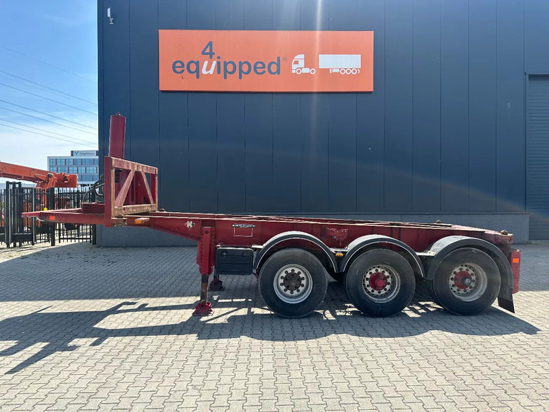 Van Hool 3 AXLE 20FT TIPPING-CHASSIS, BPW + disc, liftaxle, steering axle, BROKEN HYVA-CYLINDER - Транспортер на контејнер/ Полуприколка со променливо тело: слика 2 Van Hool 3 AXLE 20FT TIPPING-CHASSIS, BPW + disc, liftaxle, steering axle, BROKEN HYVA-CYLINDER - Транспортер на контејнер/ Полуприколка со променливо тело: слика 2