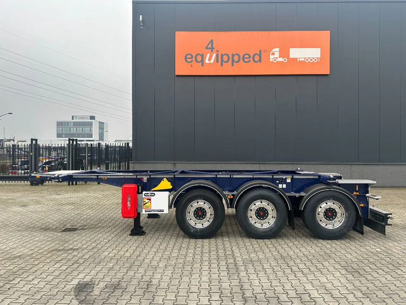 Van Hool NEW / DIRECT AVAILABLE 20FT ADR-CHASSIS, EMPTY WEIGHT: 3.300KG, DISCBRAKES, 3x available, ALU WHEELS - Транспортер на контејнер/ Полуприколка со променливо тело: слика 2 Van Hool NEW / DIRECT AVAILABLE 20FT ADR-CHASSIS, EMPTY WEIGHT: 3.300KG, DISCBRAKES, 3x available, ALU WHEELS - Транспортер на контејнер/ Полуприколка со променливо тело: слика 2