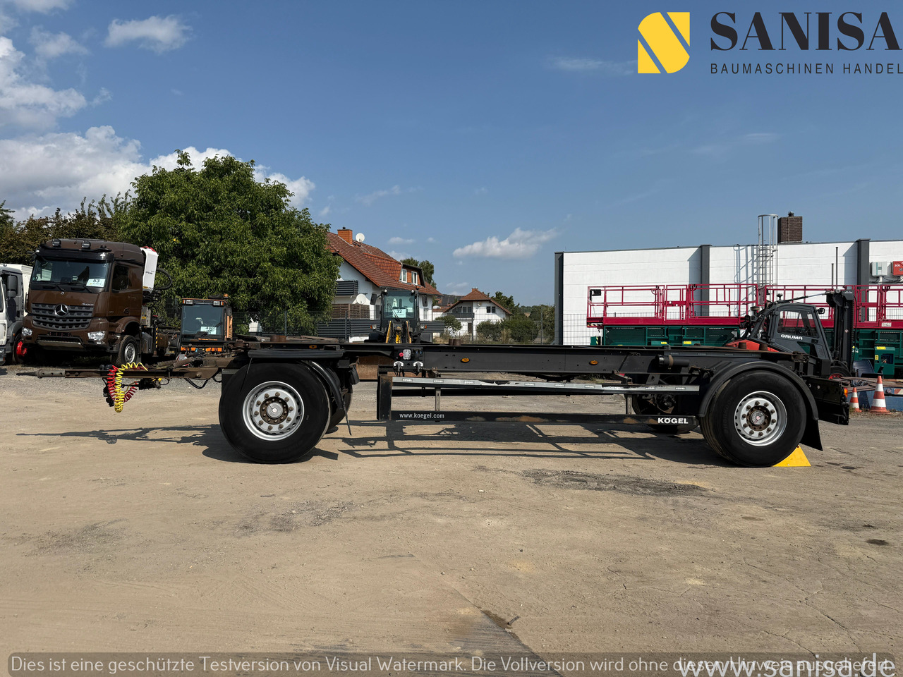 KÖGEL AW18/Wechselfahrgestell/BDF/Pneumatik - Шасијска приколка: слика 2 KÖGEL AW18/Wechselfahrgestell/BDF/Pneumatik - Шасијска приколка: слика 2