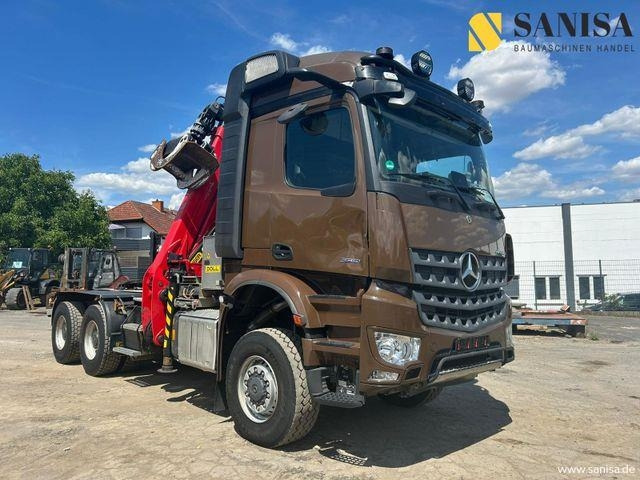 Mercedes-Benz Arocs 3351/6x6/Palfinger Epolsion S260/Langholz - Камион за дрва: слика 1 Mercedes-Benz Arocs 3351/6x6/Palfinger Epolsion S260/Langholz - Камион за дрва: слика 1