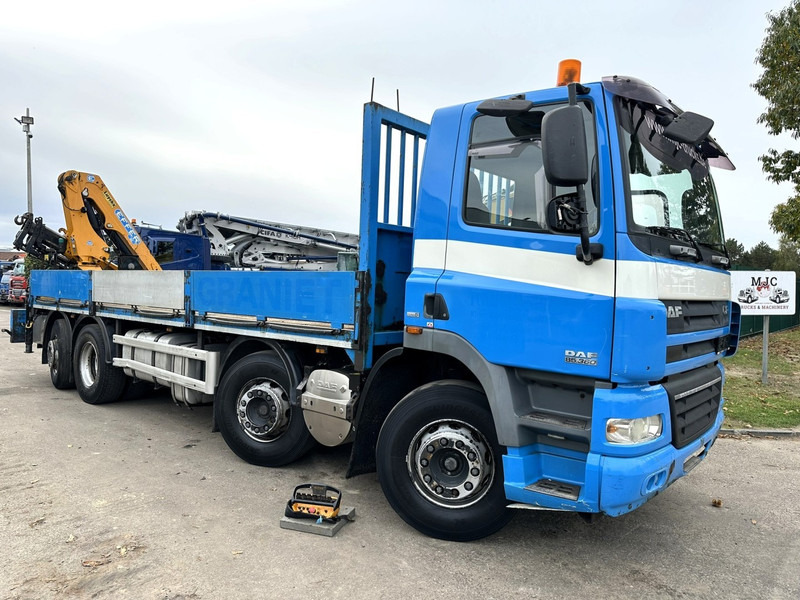 DAF CF 85.360 8x2 PRITSCHE 7m35 + KRAN EFFER 165-3S + RADIO - MANUAL GEARBOX ZF - EURO 5 - BE TRUCK - Камион со платформа, Камион со кран: слика 1 DAF CF 85.360 8x2 PRITSCHE 7m35 + KRAN EFFER 165-3S + RADIO - MANUAL GEARBOX ZF - EURO 5 - BE TRUCK - Камион со платформа, Камион со кран: слика 1