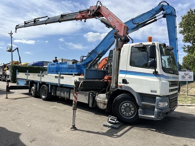 DAF CF 85.410 6X2 + KRAN FASSI F360XP 5x - RETARDER - EURO 5 - LIFT + STEERING AXLE - PLATFORM 7m45 - TUV 05/2026 - Камион со платформа, Камион со кран: слика 2 DAF CF 85.410 6X2 + KRAN FASSI F360XP 5x - RETARDER - EURO 5 - LIFT + STEERING AXLE - PLATFORM 7m45 - TUV 05/2026 - Камион со платформа, Камион со кран: слика 2