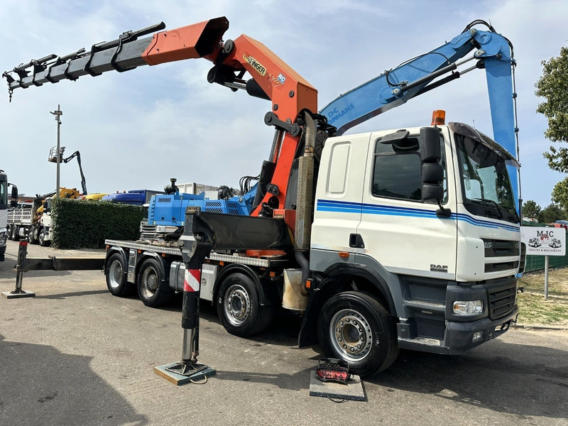 DAF CF 85.480 8x4 + CRANE PALFINGER PK90002 F (7x) - MANUAL ZF - RETARDER - BIG AXLES / HUB REDUCTION - STEEL SPRING - Камион со кран: слика 1 DAF CF 85.480 8x4 + CRANE PALFINGER PK90002 F (7x) - MANUAL ZF - RETARDER - BIG AXLES / HUB REDUCTION - STEEL SPRING - Камион со кран: слика 1