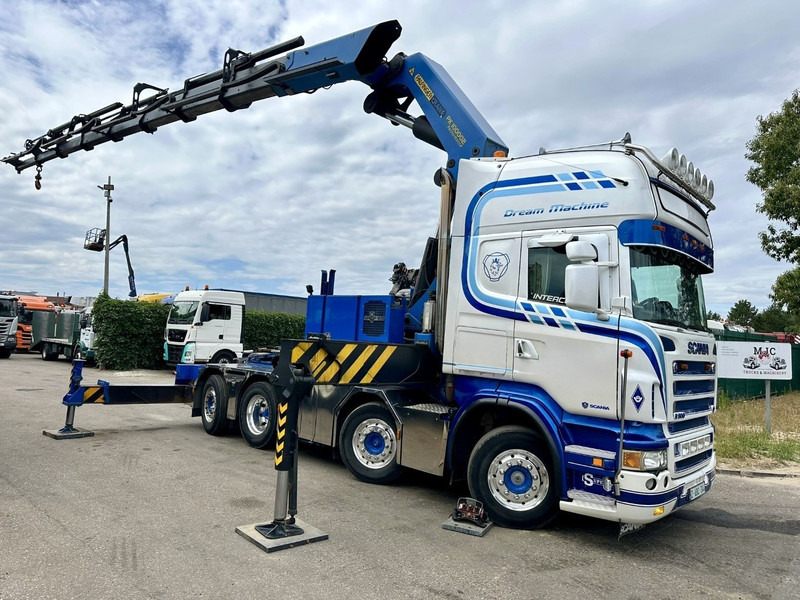 Scania R500 8x2 ZSM + KRAN 100Tm! PALFINGER PK100002 G 8x + 1 ME - RETARDER - ALCOA DURA BRIGHT - LIFT + STEERING - 5/6 HYDR F - TÜV 05/2026 - TOP CONDITION - Камион влекач: слика 2 Scania R500 8x2 ZSM + KRAN 100Tm! PALFINGER PK100002 G 8x + 1 ME - RETARDER - ALCOA DURA BRIGHT - LIFT + STEERING - 5/6 HYDR F - TÜV 05/2026 - TOP CONDITION - Камион влекач: слика 2
