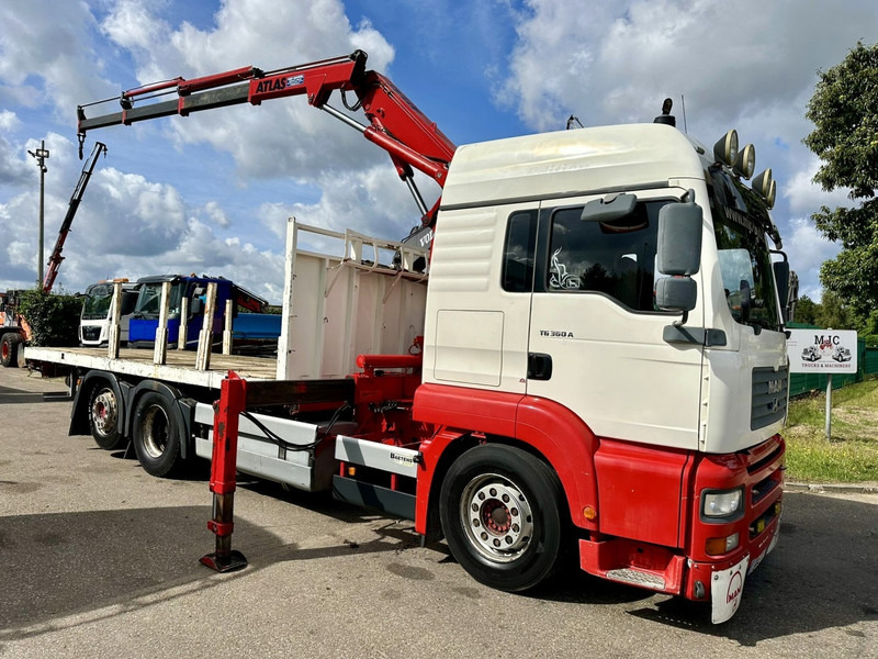 MAN TG 360 A 6x2 + CRANE ATLAS 100.1 A3 - PLATFORM 5m80 - E3 - LIFT-AXLE - FULL AIR SUSPENSION - ZF AS TRONIC - BE TRUCK - Камион со кран: слика 1 MAN TG 360 A 6x2 + CRANE ATLAS 100.1 A3 - PLATFORM 5m80 - E3 - LIFT-AXLE - FULL AIR SUSPENSION - ZF AS TRONIC - BE TRUCK - Камион со кран: слика 1