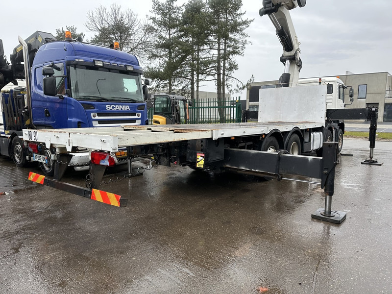 Камион со платформа, Камион со кран MAN TGA 35.430 8x2 + KRAN HIAB 700 E-6 + JIB 165X-3 - RETARDER - PRITSCHE 6m70~8m50 EXTENDABLE - MANUAL GEARBOX ZF - LIFT + STEERING AXLE: слика 15