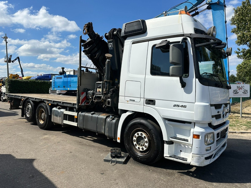 Mercedes-Benz ACTROS 2546 6x2 + CRANE HIAB 422 EP-6 HIPRO - *415.000km* - PLATFORM 6m50 - LIFT AXLE - MP 3 - EURO 5 - BELGIAN PAPERS - Камион со кран: слика 2 Mercedes-Benz ACTROS 2546 6x2 + CRANE HIAB 422 EP-6 HIPRO - *415.000km* - PLATFORM 6m50 - LIFT AXLE - MP 3 - EURO 5 - BELGIAN PAPERS - Камион со кран: слика 2