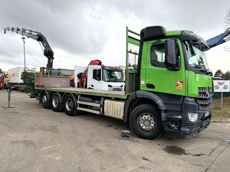 Mercedes-Benz AROCS 3240 8x4 TRIDEM + CRANE HIAB 166 E-5 HIPRO - ROTATOR - 5/6F - RADIO - PLATFORM 7m50 - EURO 6 - *324.000km* - LIFT + STEERING AXLE - Камион со кран: слика 1 Mercedes-Benz AROCS 3240 8x4 TRIDEM + CRANE HIAB 166 E-5 HIPRO - ROTATOR - 5/6F - RADIO - PLATFORM 7m50 - EURO 6 - *324.000km* - LIFT + STEERING AXLE - Камион со кран: слика 1