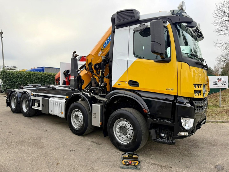 Mercedes-Benz AROCS 4143 8X4 ABROLLKIPPER + KRAN EFFER 395 4S + ROTATOR + RADIO - 5/6 F - BE TRUCK - TOP ZUSTAND - Камион со кран: слика 2 Mercedes-Benz AROCS 4143 8X4 ABROLLKIPPER + KRAN EFFER 395 4S + ROTATOR + RADIO - 5/6 F - BE TRUCK - TOP ZUSTAND - Камион со кран: слика 2