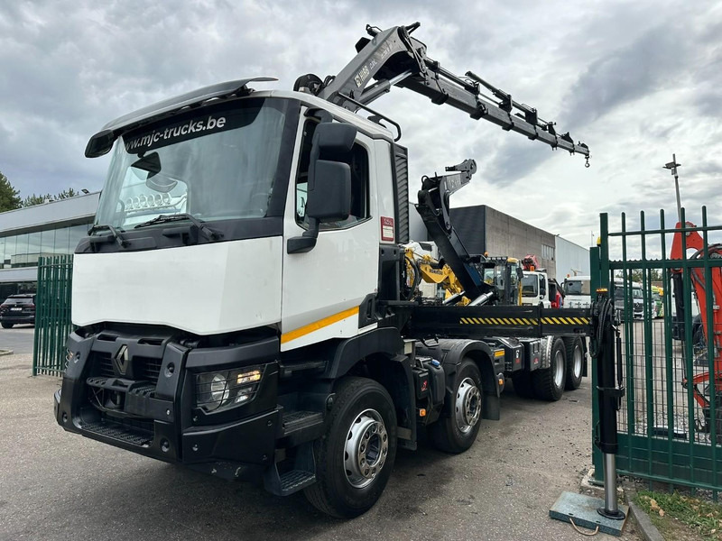 Renault C460 8x4 + (19m!) KRAN HIAB 288 E-6 HIDUO - RADIO - 5/6 F - STEEL SPRING / HUB REDUCTION - BE TRUCK - Камион со кука за подигање, Камион со кран: слика 3 Renault C460 8x4 + (19m!) KRAN HIAB 288 E-6 HIDUO - RADIO - 5/6 F - STEEL SPRING / HUB REDUCTION - BE TRUCK - Камион со кука за подигање, Камион со кран: слика 3