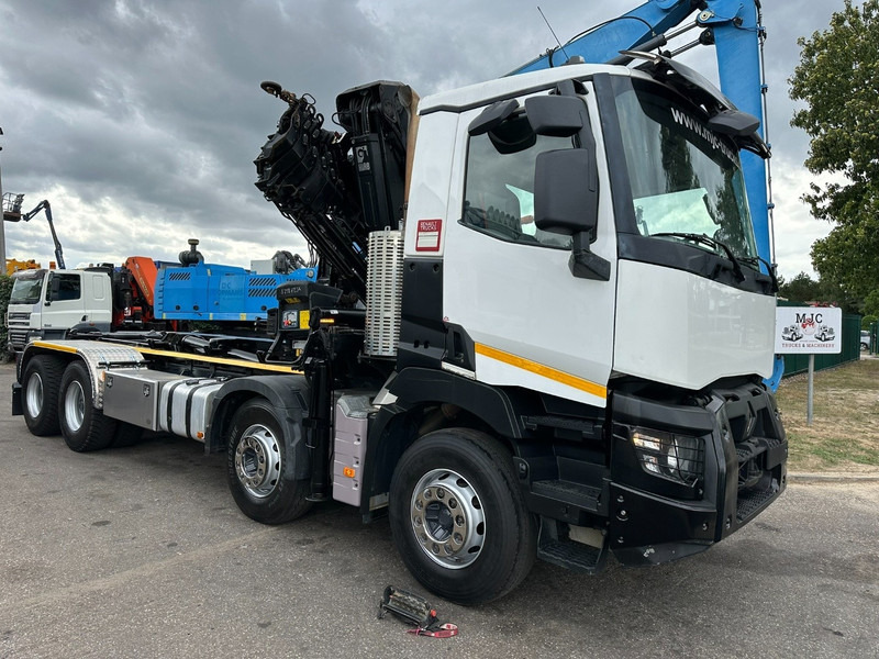 Renault C460 8x4 HOOKLIFT + (19m!) CRANE HIAB 288 E-6 HIDUO - RADIO - 5/6 F - STEEL SPRING / HUB REDUCTION - BE TRUCK - Камион со кука за подигање, Камион со кран: слика 2 Renault C460 8x4 HOOKLIFT + (19m!) CRANE HIAB 288 E-6 HIDUO - RADIO - 5/6 F - STEEL SPRING / HUB REDUCTION - BE TRUCK - Камион со кука за подигање, Камион со кран: слика 2