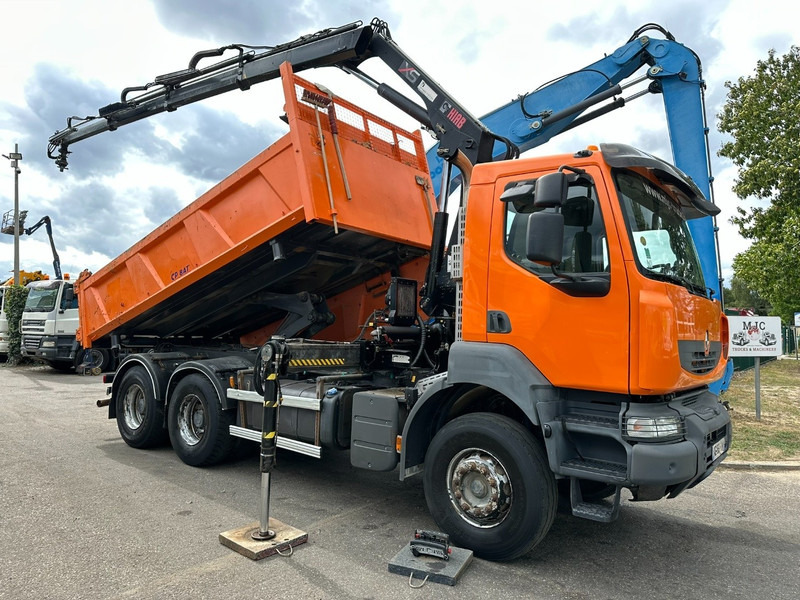 Renault KERAX 380 DXI 6x4 TIPPER + CRANE HIAB 144 B-3 - RADIO - *246.000km* - RETARDER - BORDMATIC - EURO 5 - Кипер, Камион со кран: слика 1 Renault KERAX 380 DXI 6x4 TIPPER + CRANE HIAB 144 B-3 - RADIO - *246.000km* - RETARDER - BORDMATIC - EURO 5 - Кипер, Камион со кран: слика 1
