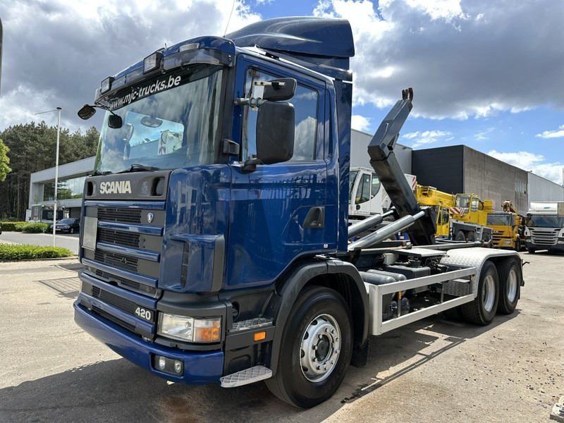 Scania 124L-420 6x2 HOOKLIFT VDL 20T - STEEL SPRING / BALLESTAS / BLATT - MANUAL - MECHANICAL PUMP - 10 TIRES DOUBLE WHEELS - Камион со кука за подигање: слика 3 Scania 124L-420 6x2 HOOKLIFT VDL 20T - STEEL SPRING / BALLESTAS / BLATT - MANUAL - MECHANICAL PUMP - 10 TIRES DOUBLE WHEELS - Камион со кука за подигање: слика 3