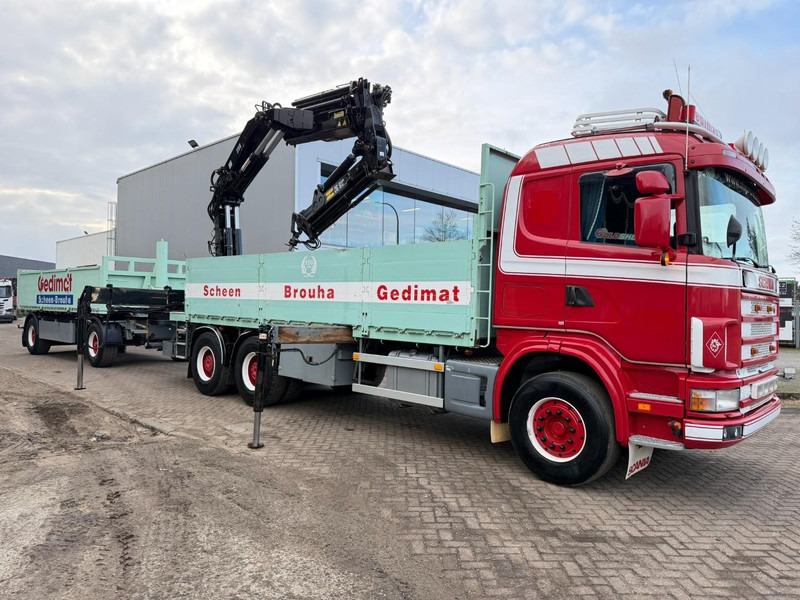Scania 164L-480 V8 6x4 + CRANE HIAB 350-4 + JIB 90-4 - *TOP CONDITION* - ROTATOR - RADIO - RETARDER - STEEL SPRING / HUB REDUCTION - BE TRUCK - Камион со кран: слика 1 Scania 164L-480 V8 6x4 + CRANE HIAB 350-4 + JIB 90-4 - *TOP CONDITION* - ROTATOR - RADIO - RETARDER - STEEL SPRING / HUB REDUCTION - BE TRUCK - Камион со кран: слика 1