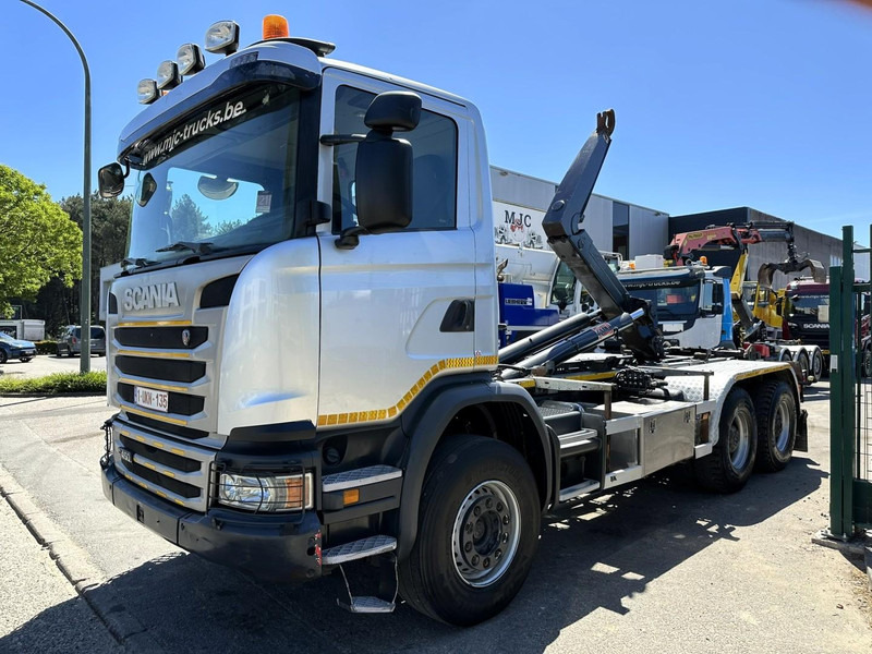 Scania G450 6x4 HOOKLIFT AJK 20T - 5760mm - 3m90 WB - HUB REDUCTION / STEEL SUSP. - EURO 6 - BE TRUCK - Камион со кука за подигање: слика 3 Scania G450 6x4 HOOKLIFT AJK 20T - 5760mm - 3m90 WB - HUB REDUCTION / STEEL SUSP. - EURO 6 - BE TRUCK - Камион со кука за подигање: слика 3