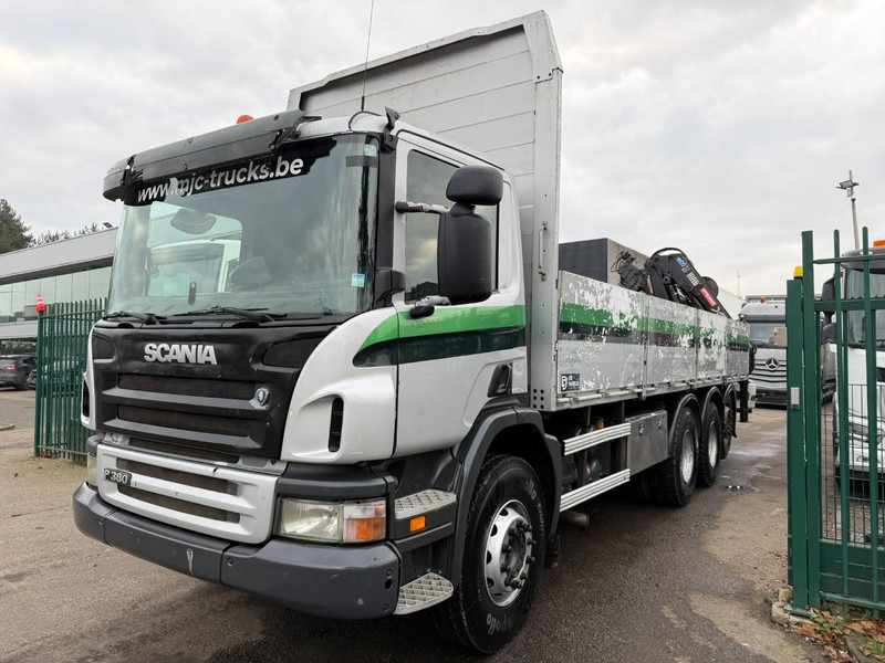 Scania P380 8x4 TRIDEM + CRANE HIAB 166 ES-5 HIPRO - ROTATOR + RADIO - 7m60 PLATFORM - MANUAL - LIFT + STEERING AXLE - Камион со кран: слика 4 Scania P380 8x4 TRIDEM + CRANE HIAB 166 ES-5 HIPRO - ROTATOR + RADIO - 7m60 PLATFORM - MANUAL - LIFT + STEERING AXLE - Камион со кран: слика 4