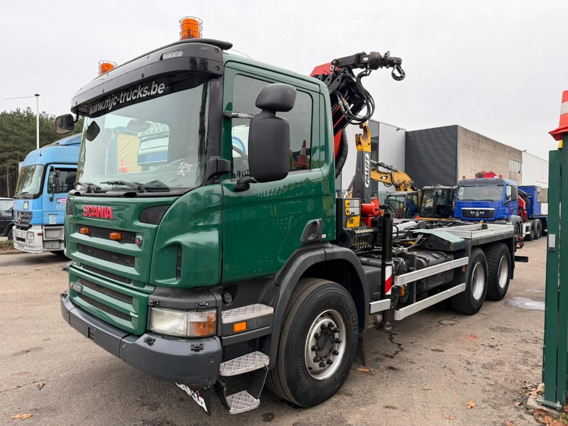 Scania P400 6x4 HOOKLIFT + CRANE PALFINGER PK9001 EH - RETARDER - 5/6F + ROTATOR + RADIO - WB 3m90 - EURO 5 - HUB REDUCTION / SPRING - BE TRUCK - Камион со кука за подигање, Камион со кран: слика 3 Scania P400 6x4 HOOKLIFT + CRANE PALFINGER PK9001 EH - RETARDER - 5/6F + ROTATOR + RADIO - WB 3m90 - EURO 5 - HUB REDUCTION / SPRING - BE TRUCK - Камион со кука за подигање, Камион со кран: слика 3