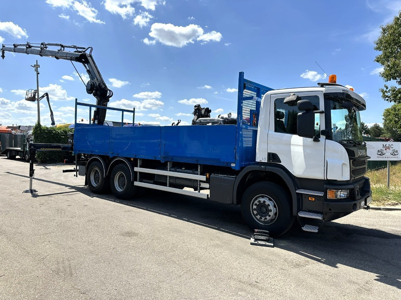 Scania P410 6x4 PRITSCHE + KRAN HIAB 166 ES-4 - RETARDER - ROTATOR - PLATFORM 6m80 - BIG AXLES HUB REDUCTION - STEEL SPRING - Камион со платформа, Камион со кран: слика 3 Scania P410 6x4 PRITSCHE + KRAN HIAB 166 ES-4 - RETARDER - ROTATOR - PLATFORM 6m80 - BIG AXLES HUB REDUCTION - STEEL SPRING - Камион со платформа, Камион со кран: слика 3