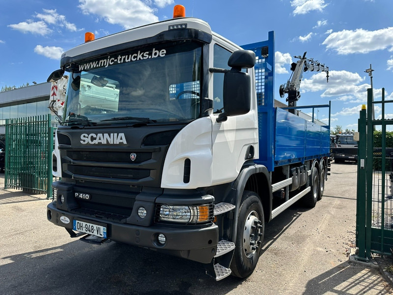 Scania P410 6x4 PRITSCHE + KRAN HIAB 166 ES-4 - RETARDER - ROTATOR - PLATFORM 6m80 - BIG AXLES HUB REDUCTION - STEEL SPRING - Камион со платформа, Камион со кран: слика 4 Scania P410 6x4 PRITSCHE + KRAN HIAB 166 ES-4 - RETARDER - ROTATOR - PLATFORM 6m80 - BIG AXLES HUB REDUCTION - STEEL SPRING - Камион со платформа, Камион со кран: слика 4