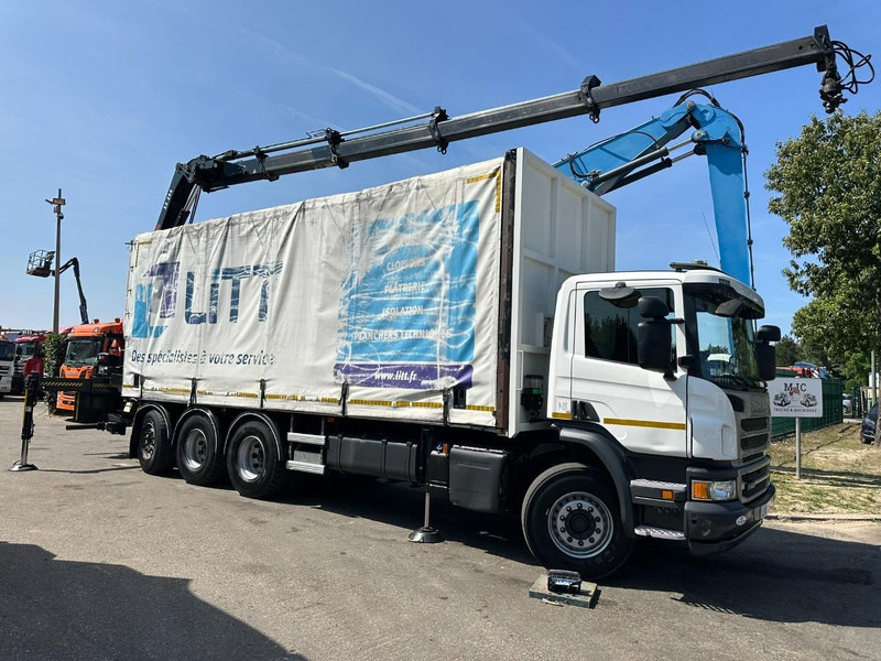 Scania P410 8x4 TRIDEM + CRANE HIAB 244 EP-4 HIDUO - RETARDER - LIFT + STEERING AXLE - *327.000km* - RADIO - Камион со кран: слика 1 Scania P410 8x4 TRIDEM + CRANE HIAB 244 EP-4 HIDUO - RETARDER - LIFT + STEERING AXLE - *327.000km* - RADIO - Камион со кран: слика 1
