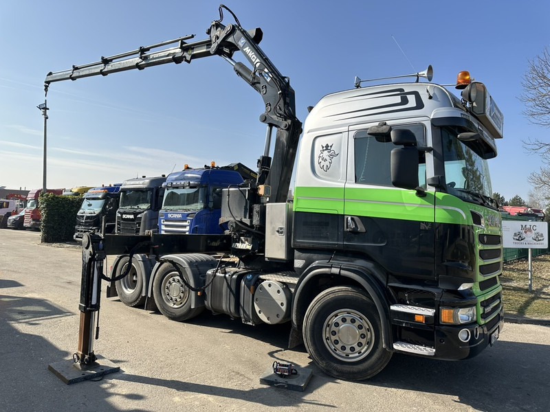Scania R500 V8 6x2 + KRAN MKG HLK 231 HP (23tm) - 4x HYDR - RADIO - RETARDER - MANUAL - LIFT + STEERING AXLE - Камион со кран: слика 1 Scania R500 V8 6x2 + KRAN MKG HLK 231 HP (23tm) - 4x HYDR - RADIO - RETARDER - MANUAL - LIFT + STEERING AXLE - Камион со кран: слика 1