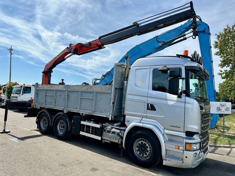Scania R520 6x4 TIPPER + CRANE PALFINGER PK 15002 A - TRACTOR UNIT - RETARDER - *FULL AIR* - EUR 6 - BE TRUCK - Кипер, Камион со кран: слика 4 Scania R520 6x4 TIPPER + CRANE PALFINGER PK 15002 A - TRACTOR UNIT - RETARDER - *FULL AIR* - EUR 6 - BE TRUCK - Кипер, Камион со кран: слика 4