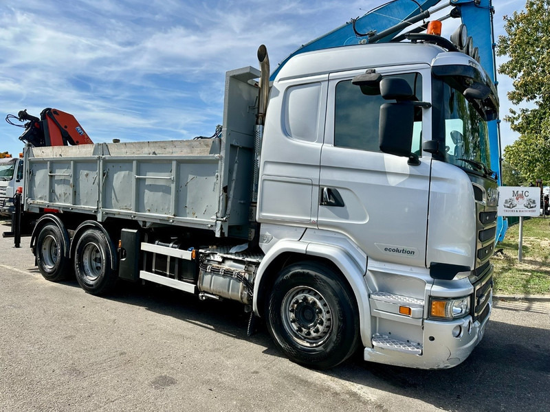 Scania R520 6x4 TIPPER + CRANE PALFINGER PK 15002 A - TRACTOR UNIT - RETARDER - *FULL AIR* - EUR 6 - BE TRUCK - Кипер, Камион со кран: слика 2 Scania R520 6x4 TIPPER + CRANE PALFINGER PK 15002 A - TRACTOR UNIT - RETARDER - *FULL AIR* - EUR 6 - BE TRUCK - Кипер, Камион со кран: слика 2