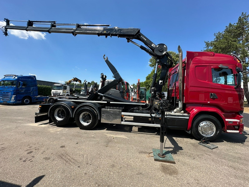 Scania R580 6X2 V8 HOOKLIFT + CRANE HIAB 211 E-4 HIPRO - ROTATOR - RETARDER - ALCOA ALU - RADIO - NL TRUCK - Камион со кука за подигање, Камион со кран: слика 4 Scania R580 6X2 V8 HOOKLIFT + CRANE HIAB 211 E-4 HIPRO - ROTATOR - RETARDER - ALCOA ALU - RADIO - NL TRUCK - Камион со кука за подигање, Камион со кран: слика 4