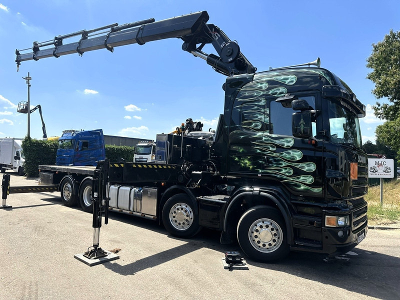 Scania R620 8x2 + CRANE HIAB 800 EP-5 HIPRO - RETARDER - LIFT/STEERING AXLE - HIGHLINE SLEEPER - LEATHER - ALCOA - Камион со кран: слика 1 Scania R620 8x2 + CRANE HIAB 800 EP-5 HIPRO - RETARDER - LIFT/STEERING AXLE - HIGHLINE SLEEPER - LEATHER - ALCOA - Камион со кран: слика 1