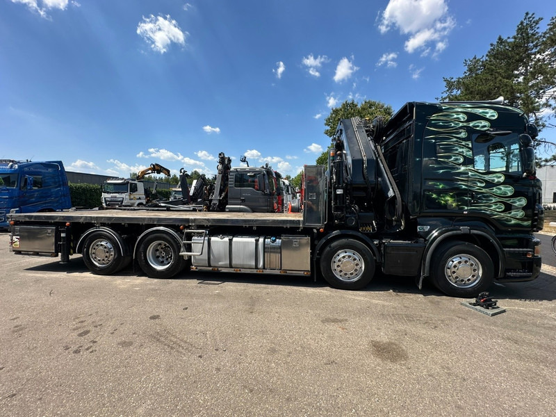 Scania R620 8x2 PRITSCHE + KRAN HIAB 800 EP-5 HIPRO - RETARDER - LIFT/STEERING AXLE - HIGHLINE SLEEPER - LEATHER - ALCOA - Камион со платформа, Камион со кран: слика 5 Scania R620 8x2 PRITSCHE + KRAN HIAB 800 EP-5 HIPRO - RETARDER - LIFT/STEERING AXLE - HIGHLINE SLEEPER - LEATHER - ALCOA - Камион со платформа, Камион со кран: слика 5