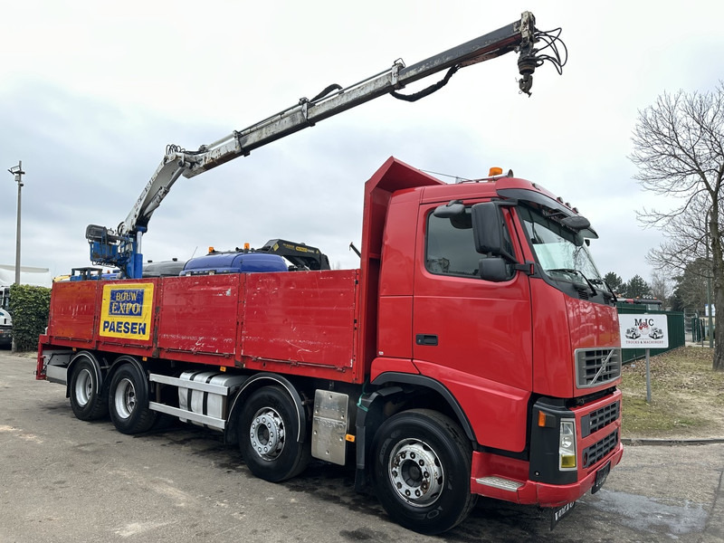 Volvo FH 400 8X4 + HIAB 130 R - STEEL SPRING / BLATT / BALLIESTAS - I SHIFT - BELGIAN TRUCK - Камион со платформа, Камион со кран: слика 1 Volvo FH 400 8X4 + HIAB 130 R - STEEL SPRING / BLATT / BALLIESTAS - I SHIFT - BELGIAN TRUCK - Камион со платформа, Камион со кран: слика 1